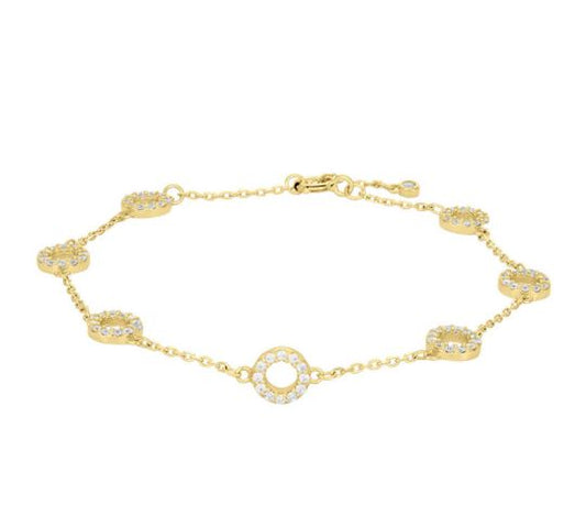 Noa- gullhúðað silfur armband