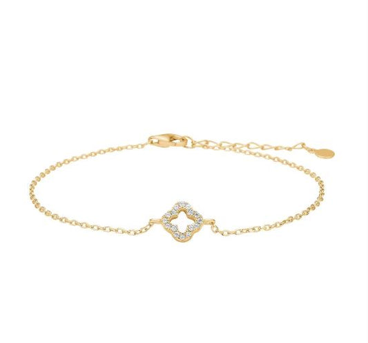 Noa- gullhúðað silfur armband