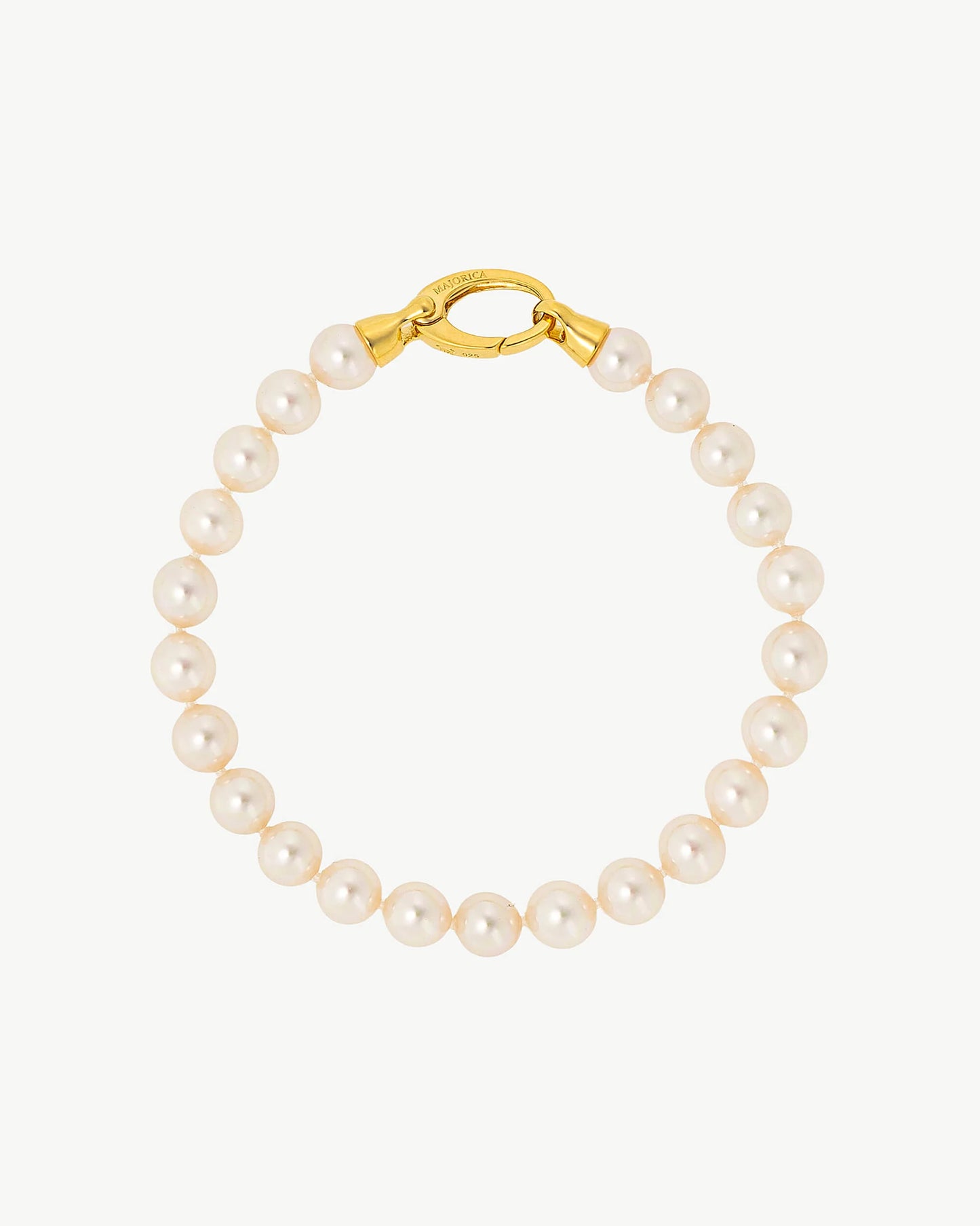 Majorica - Gyllt Lyra Armband 7mm