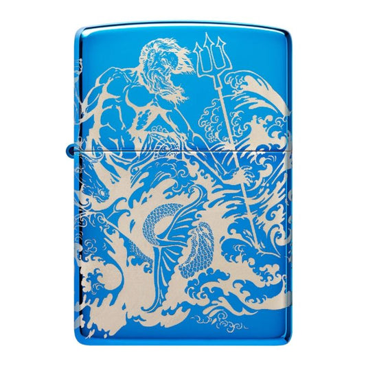 ZIPPO - Greek Mythology Polish Blue