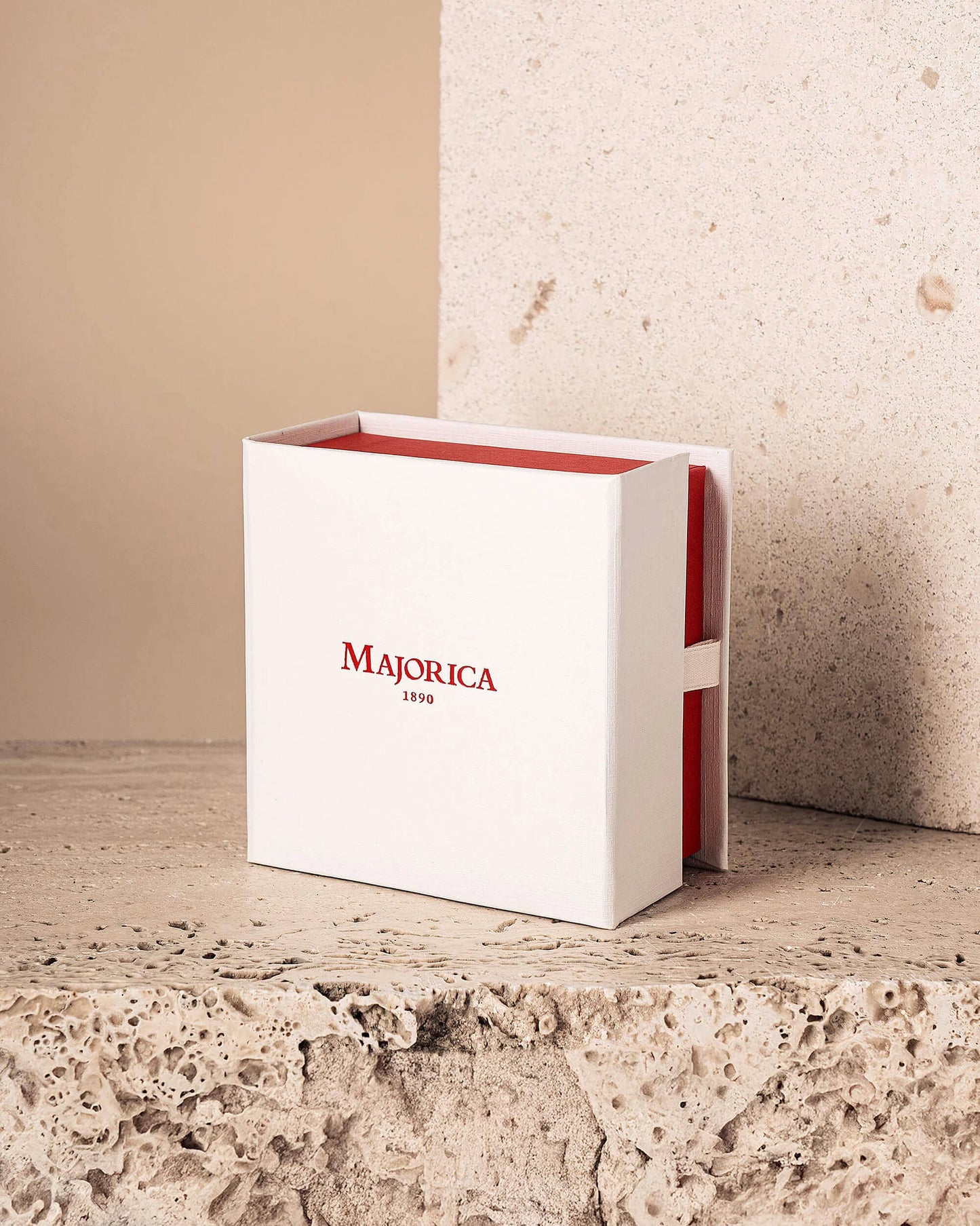 Majorica - Silfurmen með Perlu og zircon stein Selene