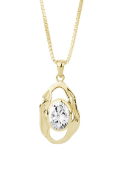 Gullhálsmen með zirconia