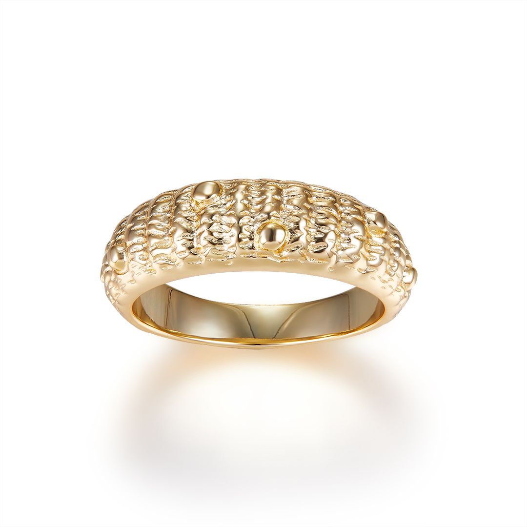 Vera Design - Stuðlaberg Midi Hringur Gylltur