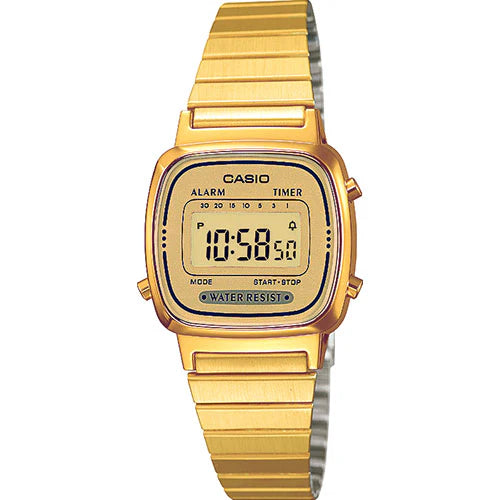 Casio - Vintage Mini - Gyllt með Gylltri Skífu