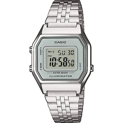 CASIO - Vintage Miðstærð - Silfur