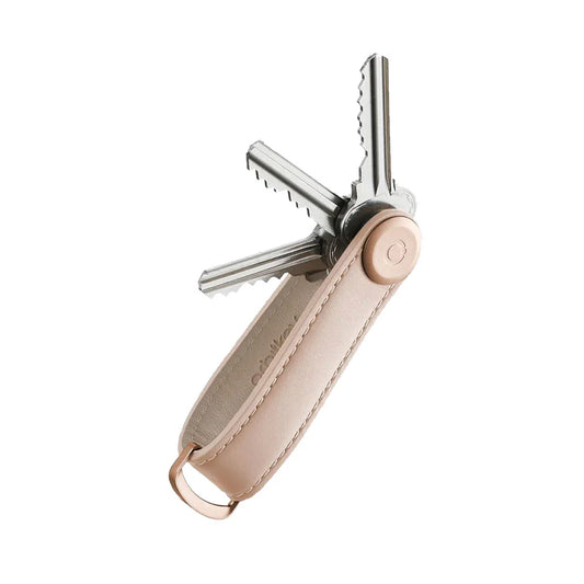 Orbitkey - Lyklakippa Leður Ljósbleik