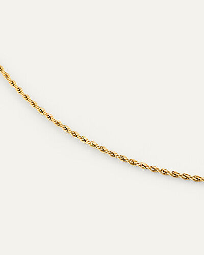 MOCKBERG - Thin Rope gyllt stál armband