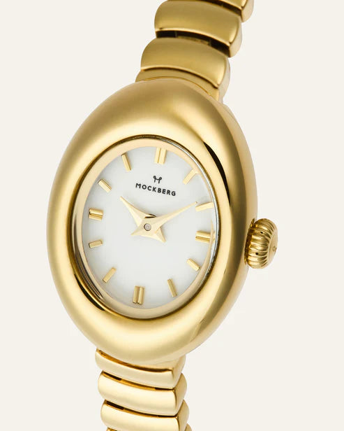 MOCKBERG - Belle Oval Petite Gyllt