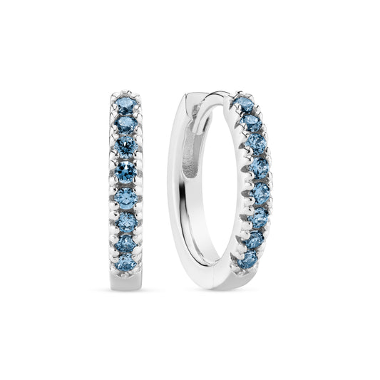 Sif Jakobs - Ellera Silfur Lokkar m. bláum steinum