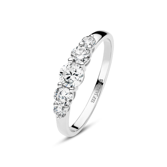 Sif Jakobs - Tiara Lab-grown diamond Hvítagullshringur