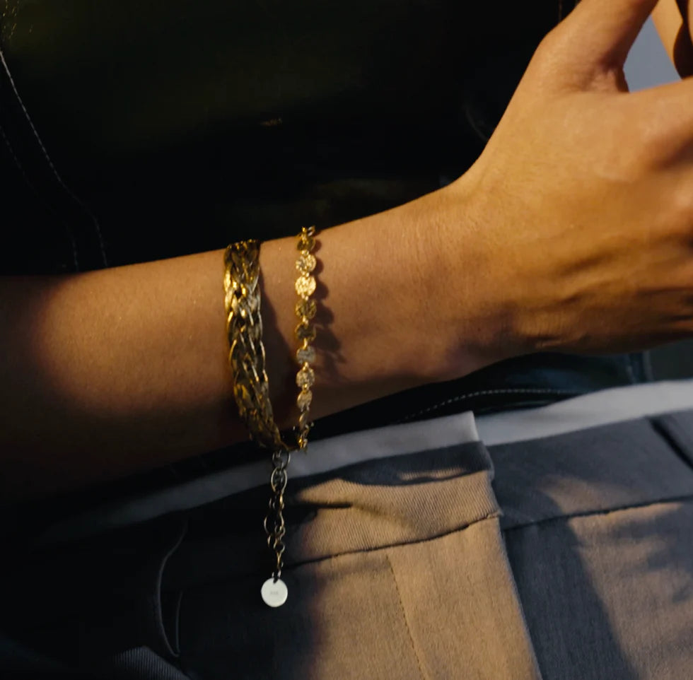 By L - Frost Armband Hringlaga Hlekkir Gylltir