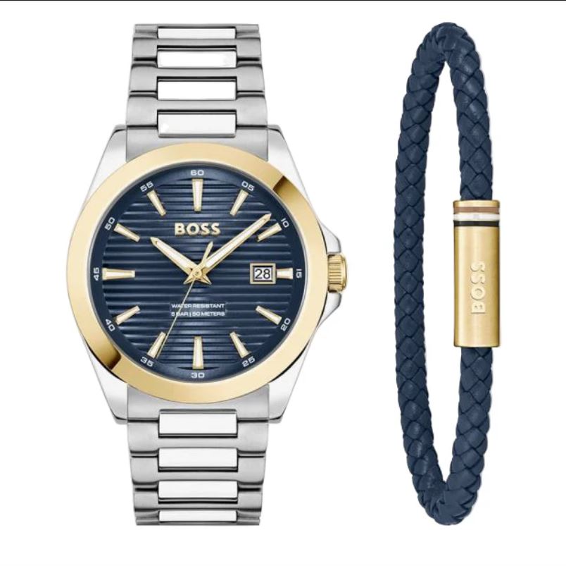 BOSS - Strike Gjafasett (Úr & Armband)