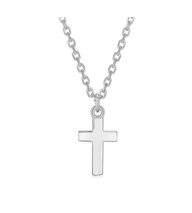 Vera Design- Tiny Baby Cross Silfur