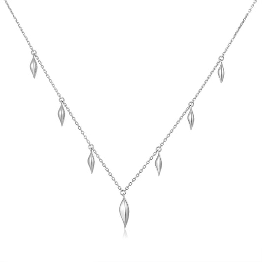 Vera Design - Cape of feathers hálsmen silfur