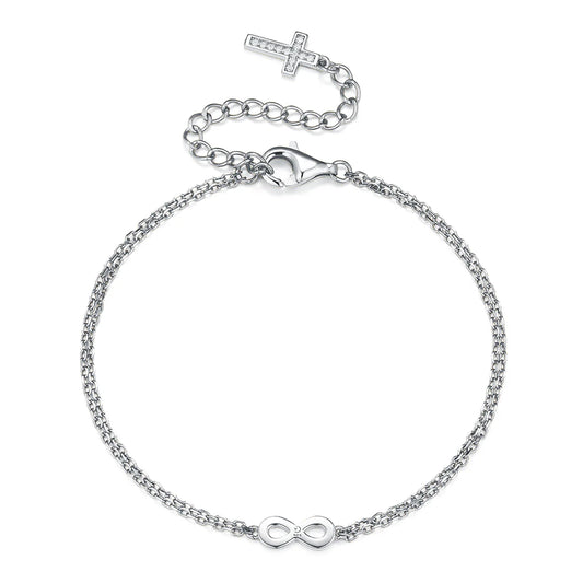 Vera Design- Infinity armband silfur