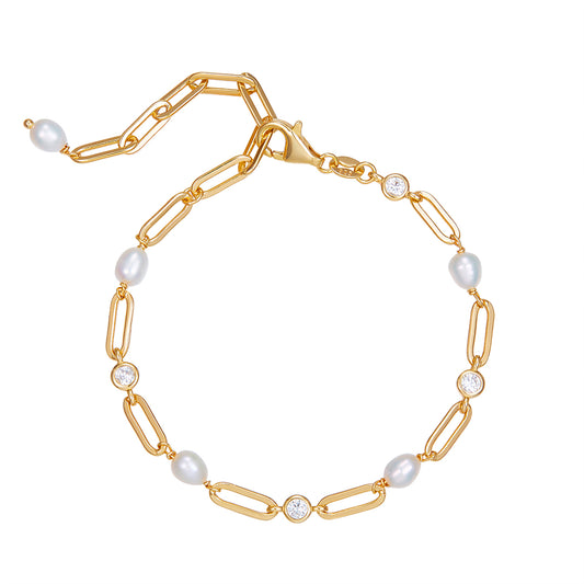 Vera Design - Nexus Divine Pearl Gyllt  Armband