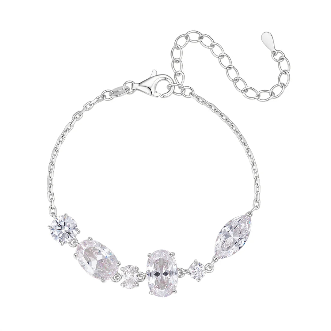 Vera design - Crystal drottning armband silfur