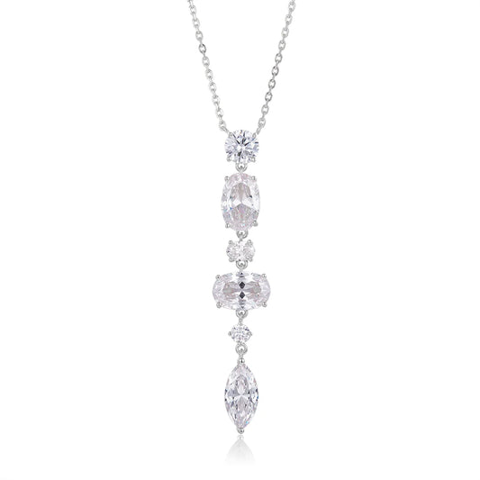 Vera Design - Crystal Drottning Hálsmen Silfur