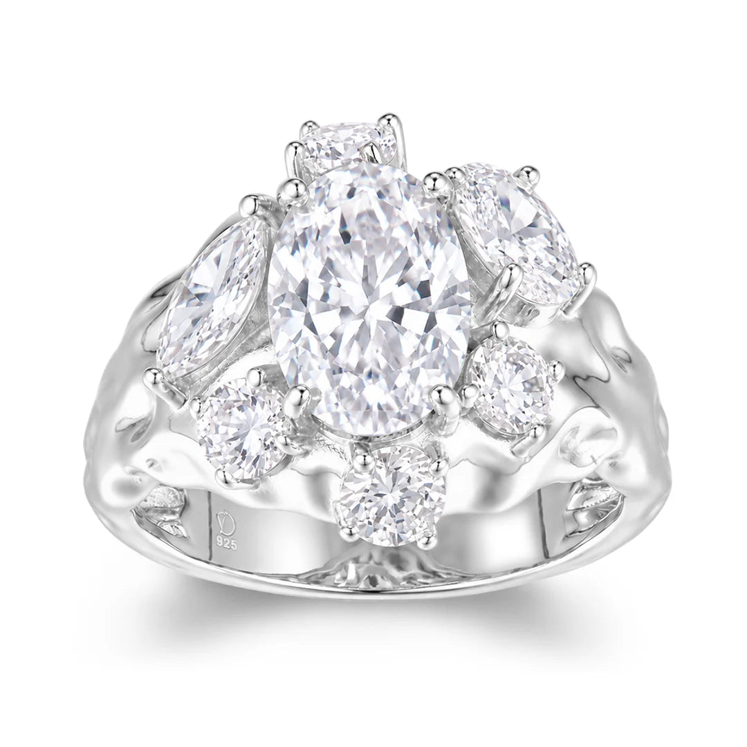 Vera Design - Crystal Drottning Hringur Silfur