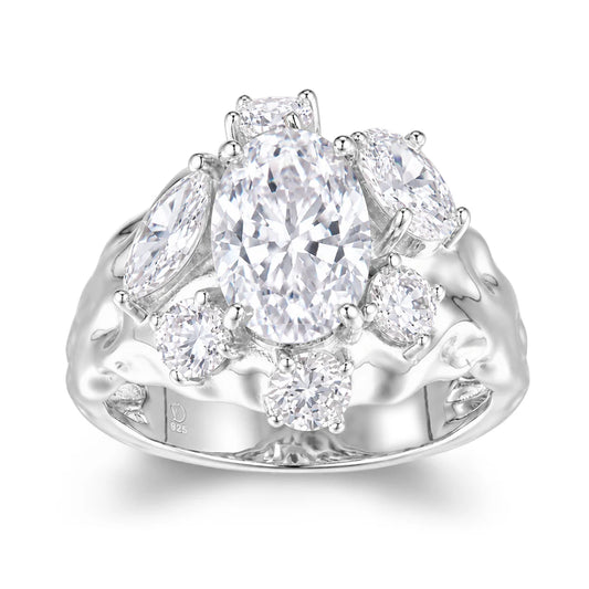 Vera Design - Crystal Drottning Hringur Silfur