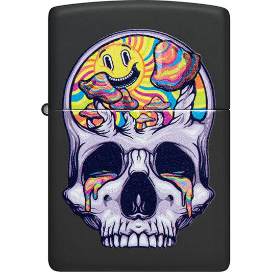 ZIPPO - Skull with Mushrooms