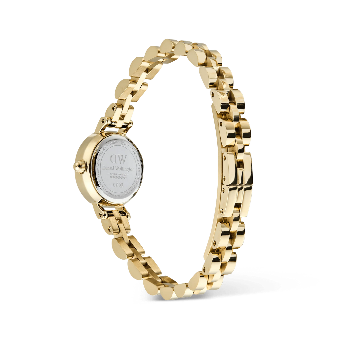 Daniel Wellington - Petite Mini Arch 3-link White Gold