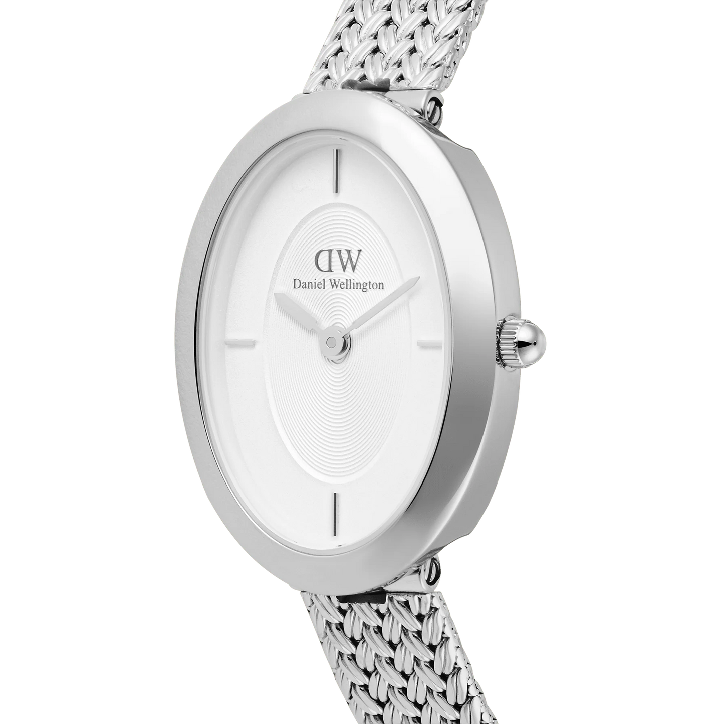 Daniel Wellington - Juliette Braided Mesh White Sunrey Silver