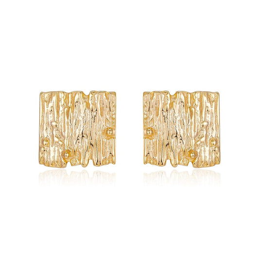 Vera Design - Stuðlaberg Stud Lokkar Gylltir