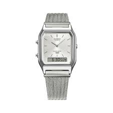 CASIO- Vintage - Silfur skífa