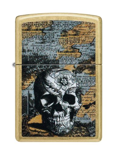 ZIPPO - Floral Skull