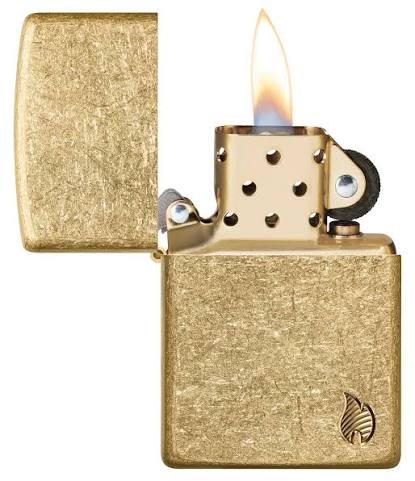 ZIPPO - Armor Series - Flame Tumbled Brass