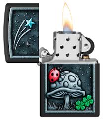 ZIPPO - Mushroom With Ladybug