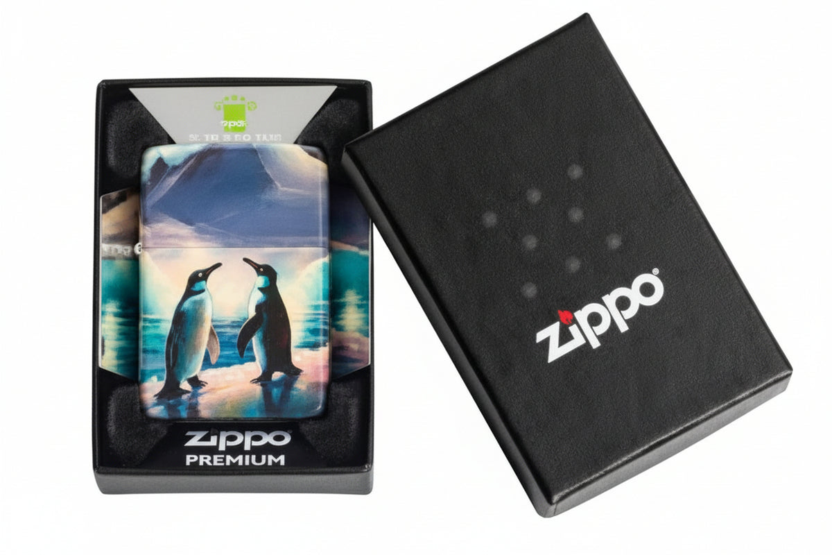 ZIPPO - Penguin Design (Glow in the Dark)