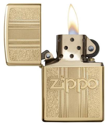 ZIPPO - Pattern Design High Polish Brass