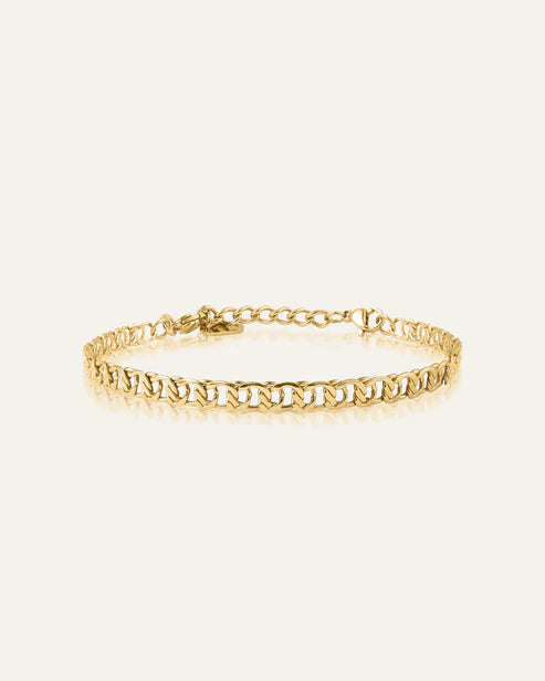 MOCKBERG - Infinity gyllt stál armband
