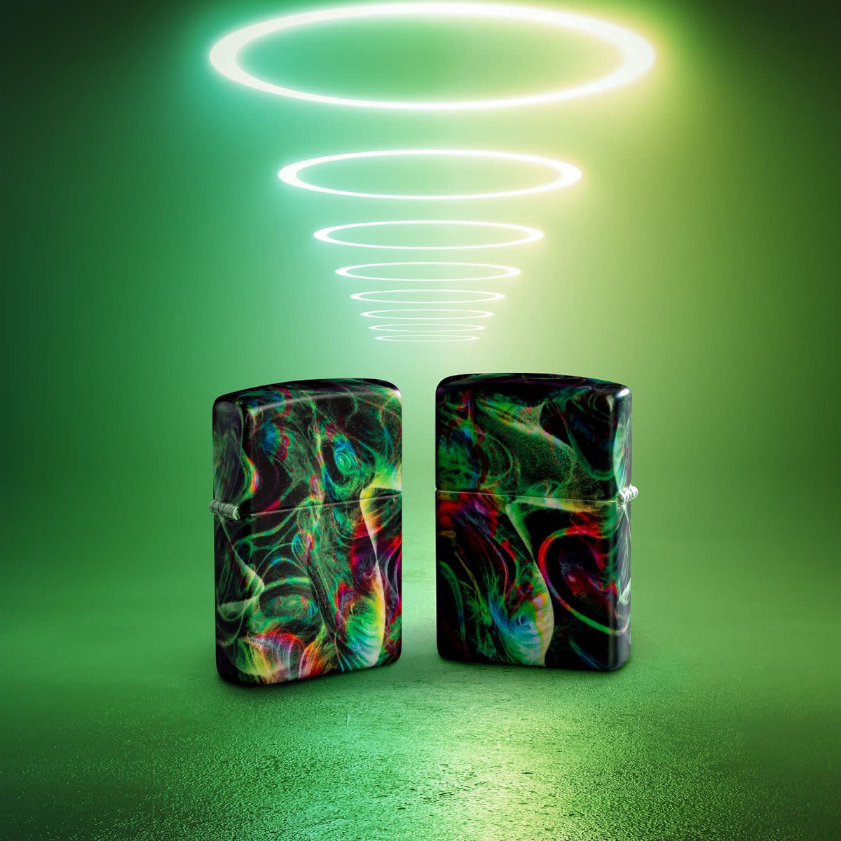 ZIPPO - Psychedelic Swirl (Glow in the Dark)