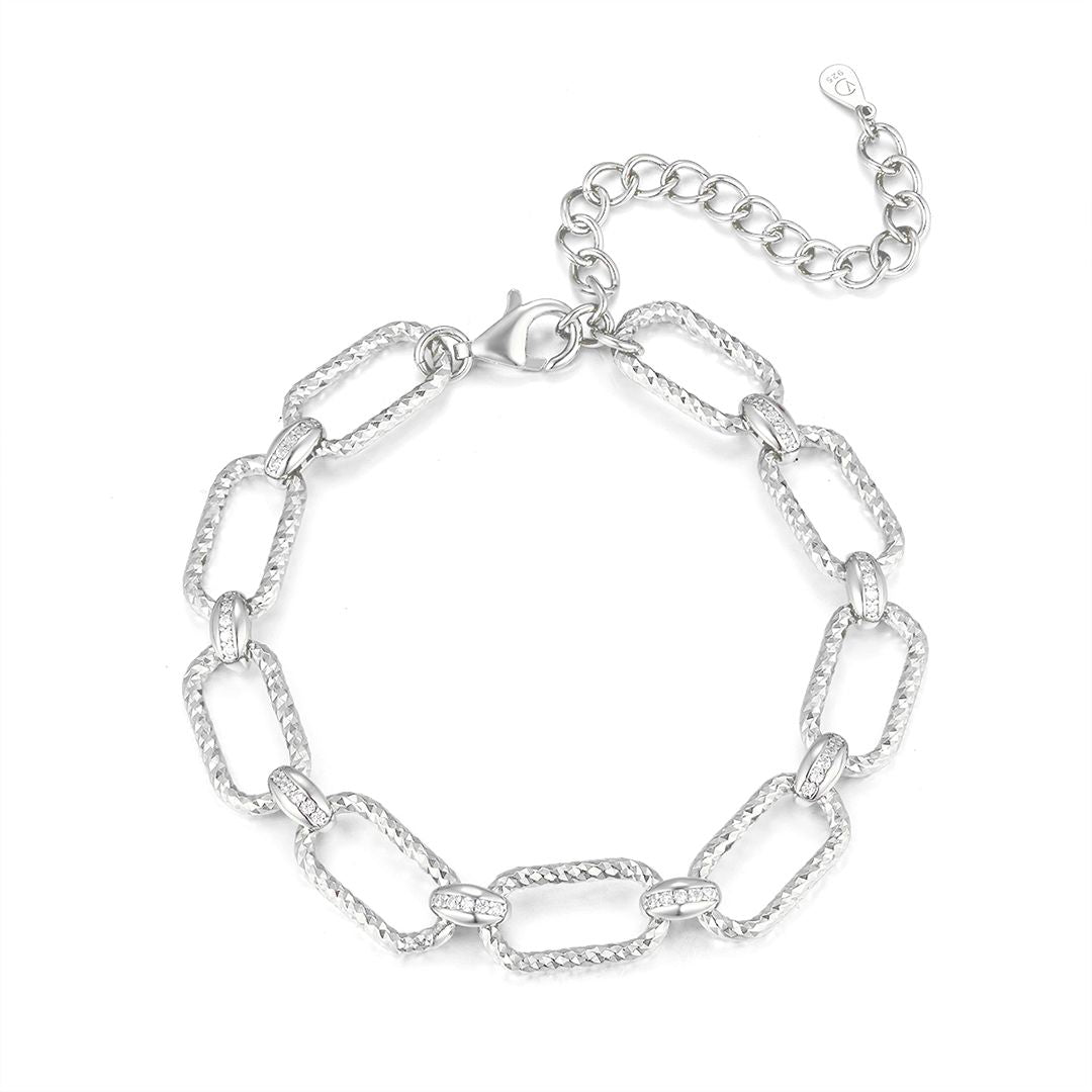 Vera Design - Nexus Crystal Armband Silfur