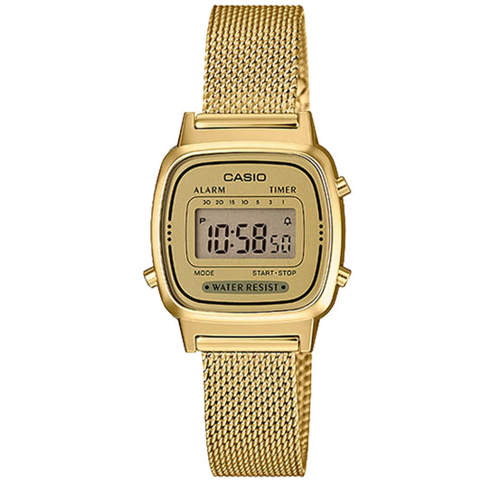 Casio - Vintage Mini - Gyllt með Gylltri Skífu