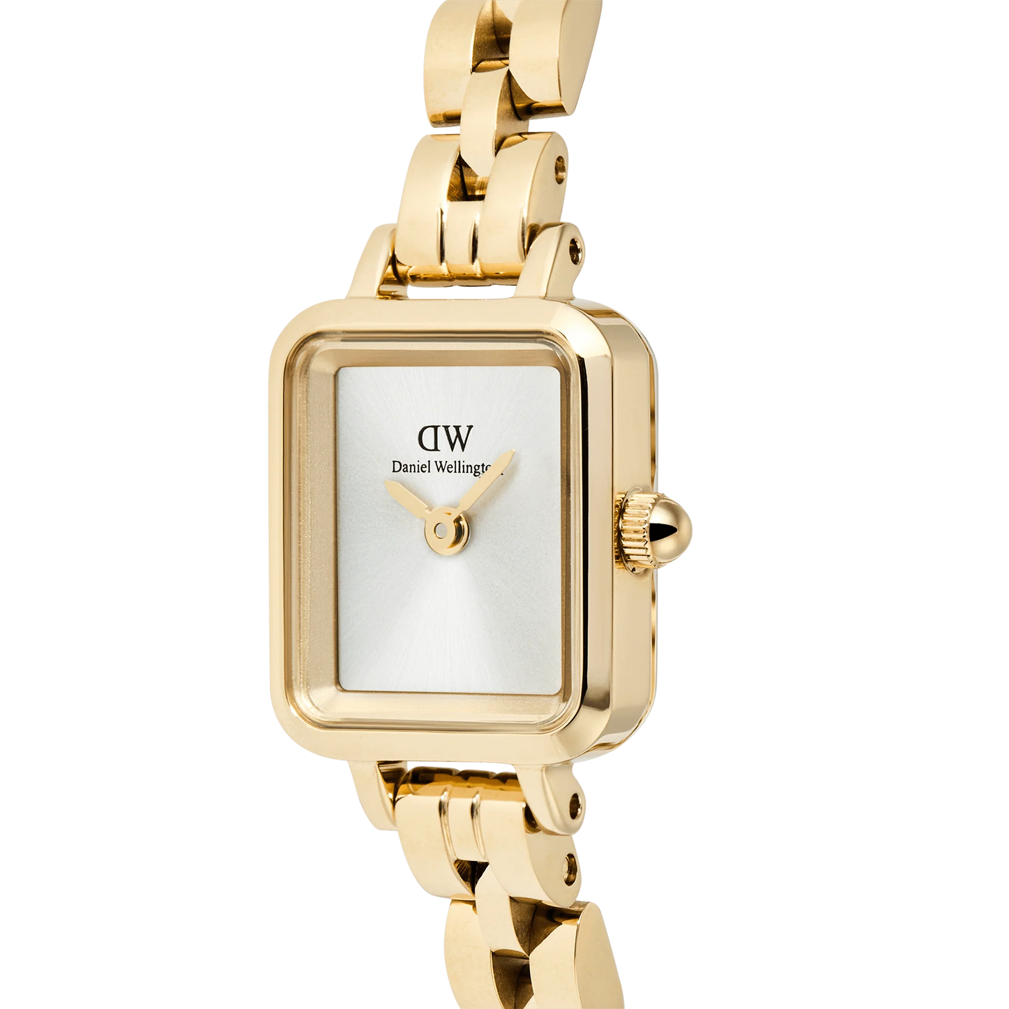 Daniel Wellington - Quadro Mini Arch 3-link White Sunray Gold