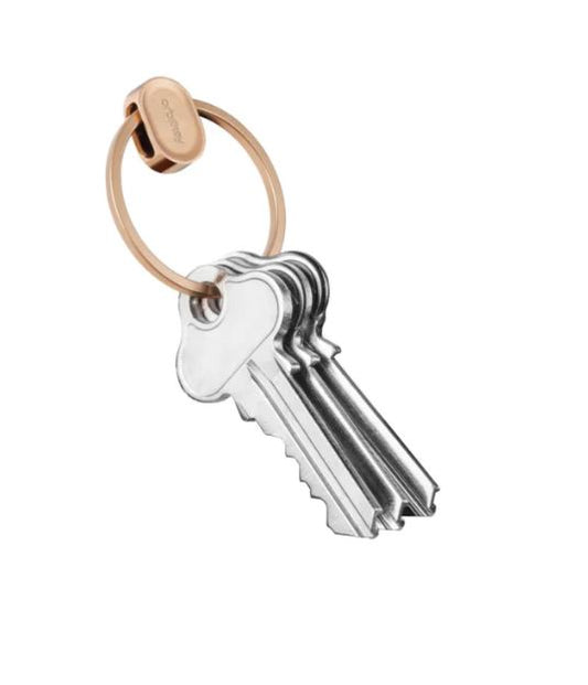 Orbitkey- Lyklahringur Rósagylltur