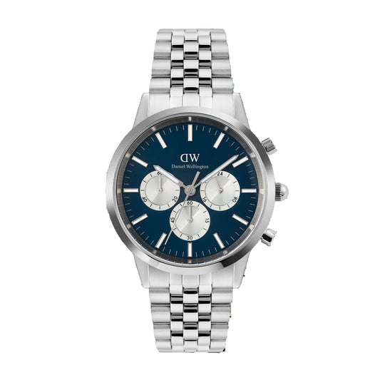 Daniel Wellington - Iconic Chronograph Arch 5-Link Arctic Panda Silver
