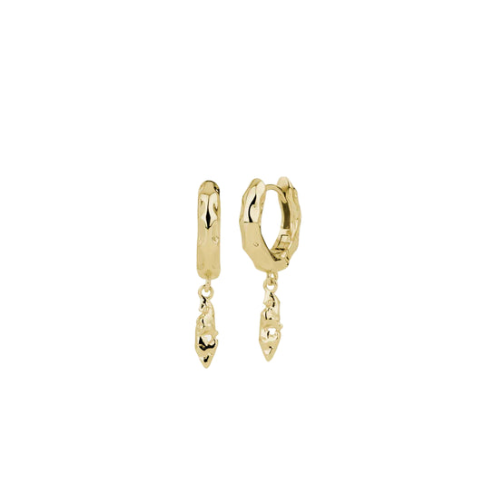 By L - ÖrkÖrk Lokkar 15mm Hoops m. 1x Örk - Gylltir