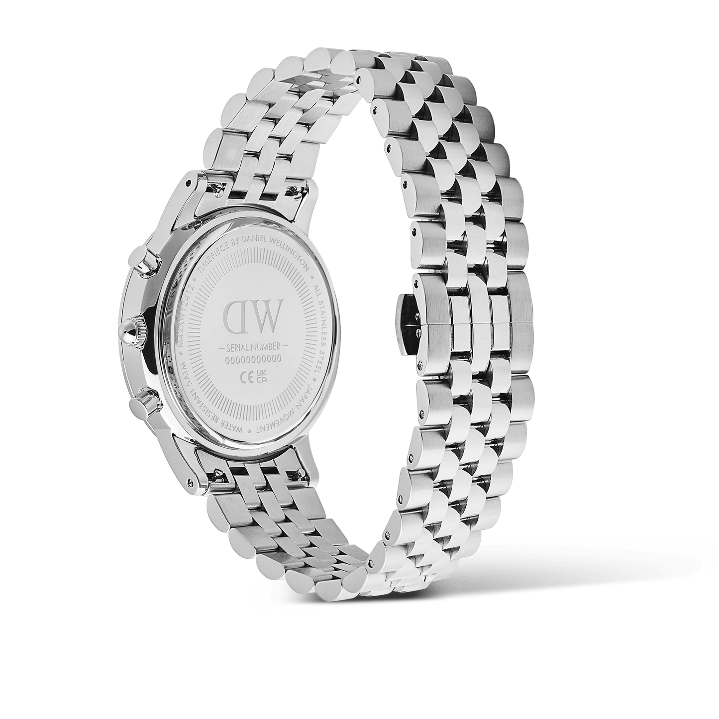 Daniel Wellington - Iconic Chronograph Arch 5-Link Off-White Panda Silver
