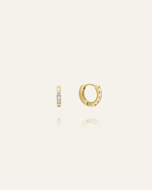 MOCKBERG - Shiny Hoop Lokkar - gylltir