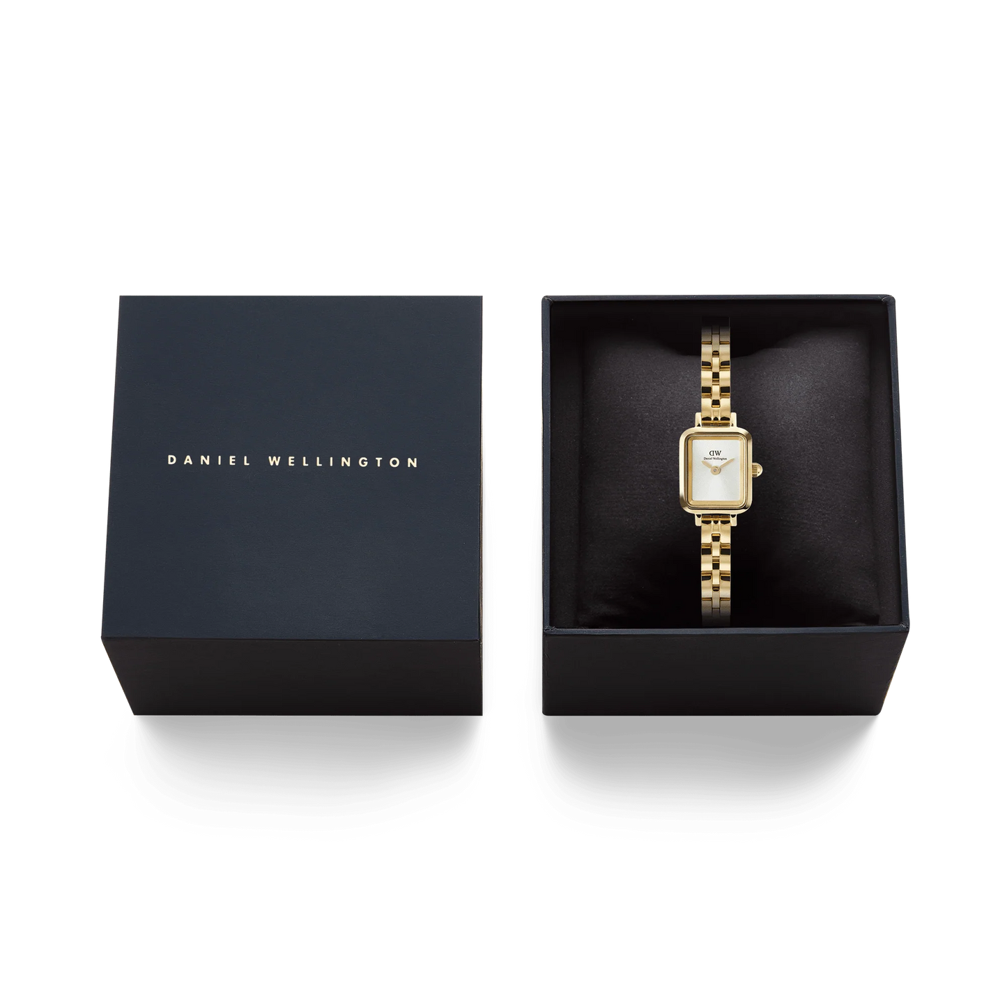 Daniel Wellington - Quadro Mini Arch 3-link White Sunray Gold